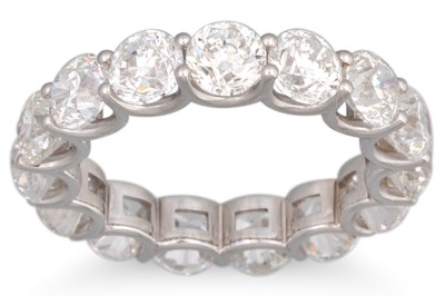 Lot 299 - A DIAMOND FULL BANDED ETERNITY RING, the...