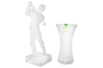 Lot 375 - A WATERFORD CRYSTAL WATER FONT, together with...