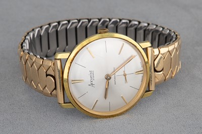 Lot 203 - A GENT'S 'ACCURIST AUTOMATIC' WRISTWATCH,...