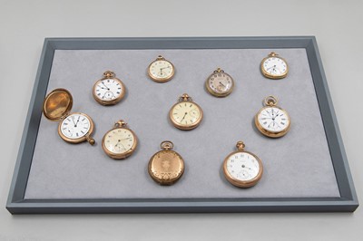 Lot 118 - A COLLECTION OF TEN ANTIQUE AND LATER GOLD...