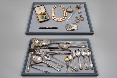 Lot 239 - A COLLECTION OF SILVER PLATED CUTLERY, 25...