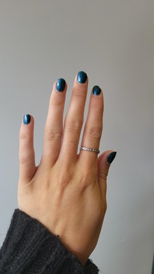 Lot 79 - A DIAMOND SET HALF ETERNITY RING. Estimated:...