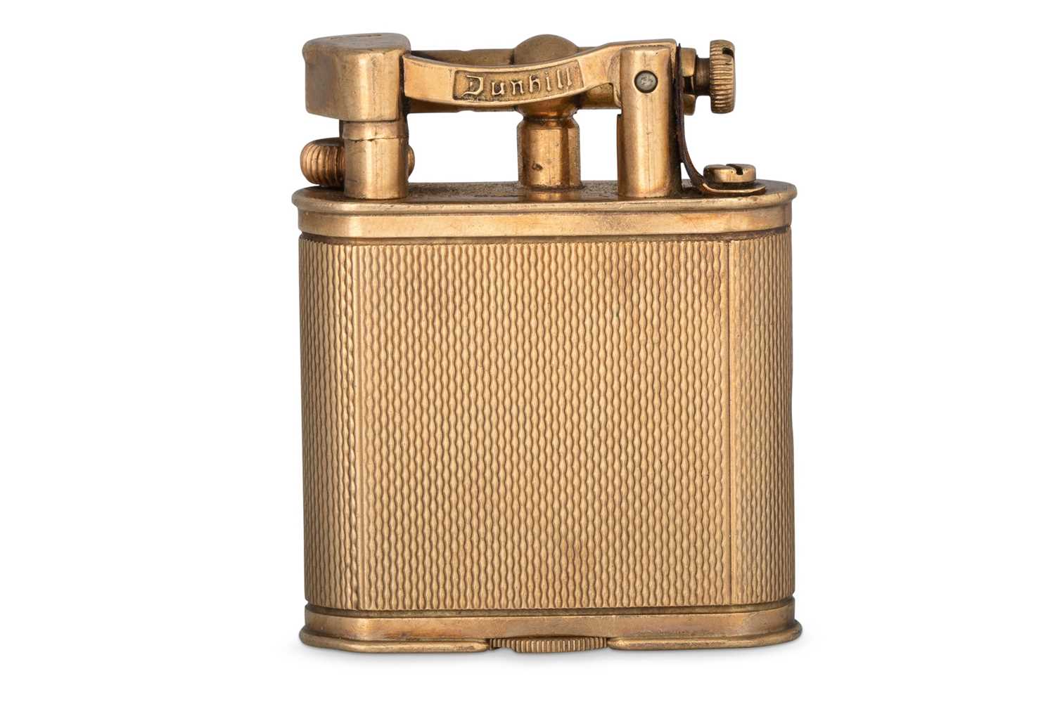 Lot 242 - A VINTAGE 1960's 9CT GOLD DUNHILL LIGHTER, 49...