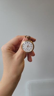 Lot 52 - A LADY'S 9CT GOLD POCKET WATCH, engraved...
