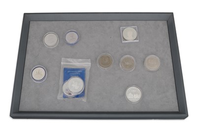 Lot 435 - 10 ASSORTED THAILAND ONE OUNCE SILVER COINS,...