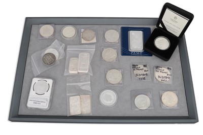 Lot 441 - COLLECTION OF 16 ONE OUNCE SILVER UNC AND...