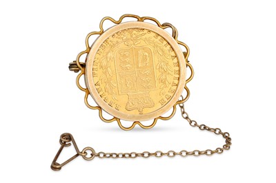 Lot 409 - A VICTORIAN GOLD SOVEREIGN ENGLISH COIN, bun...