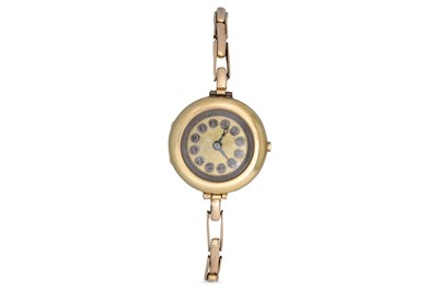 Lot 412 - AN ANTIQUE 9CT GOLD LADY'S WRISTWATCH,...