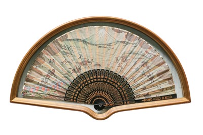 Lot 192 - A 20TH CENTURY FRAMED COLLECTORS FAN,...