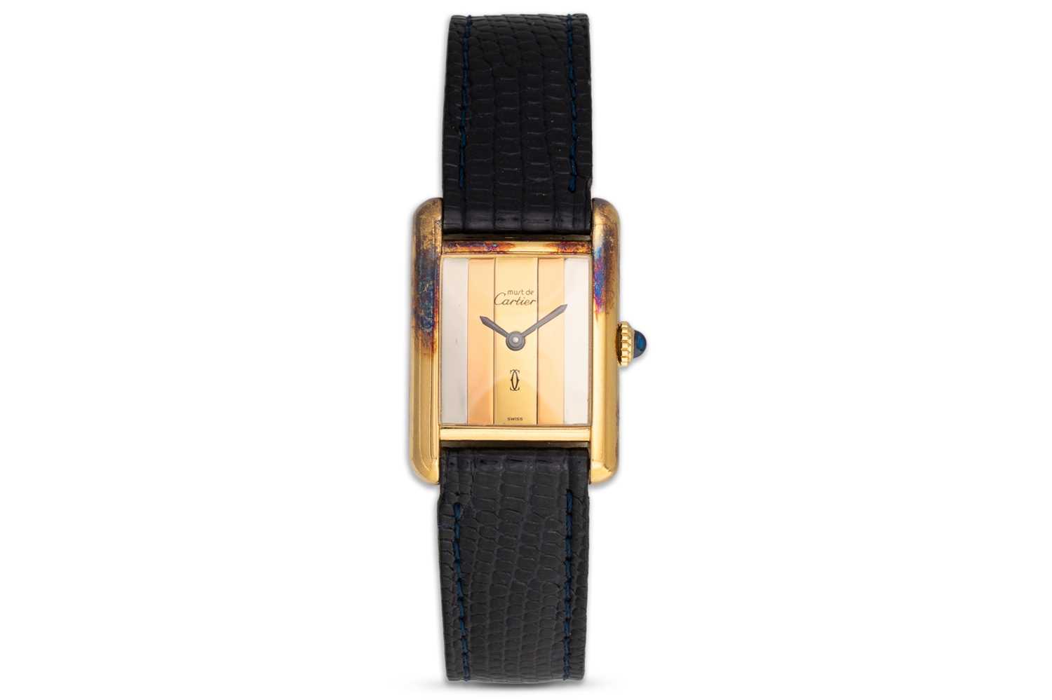 Lot 233 - A LADYS 'MUST DE CARTIER' WRISTWATCH,...