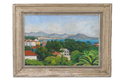 Lot 508 - L. GAUDAIRE "VIEW OF ST. TROPEZ", oil on panel,...