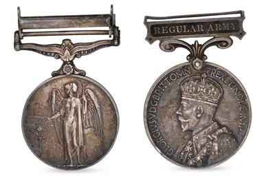 Lot 423 - A COLLECTION OF 4 SILVER ENGLISH MILITARY...