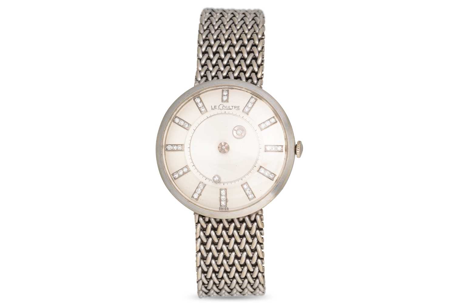 Lot 237 - A VINTAGE LE COUTRE 'MYSTERY DIAL' WRIST WATCH,...