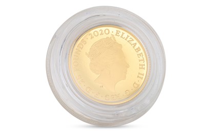 Lot 459 - A 2020 £25 UK GOLD COIN, James Bond proof,...