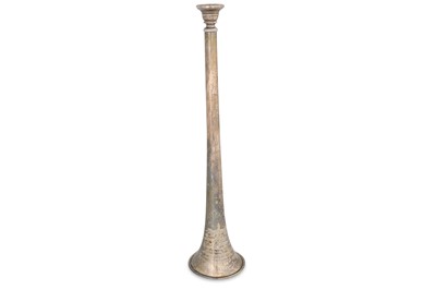 Lot 472 - A VICTORIAN SILVER HUNTING HORN, inscribed to...