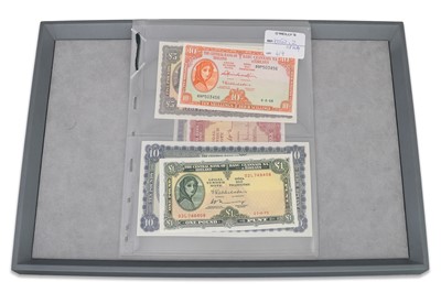 Lot 417 - A LADY LAVERY SET OF 6 IRISH BANKNOTES, ABOUT...