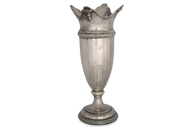 Lot 478 - A MODERN LARGE SILVER NEOCLASSICAL TRUMPET...