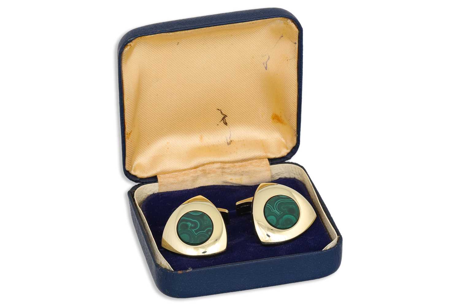Lot 93 - A PAIR OF 1970'S UNUSUAL MALACHITE SET...