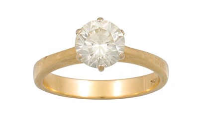 Lot 285 - A DIAMOND SOLITAIRE RING, mounted in 18ct...