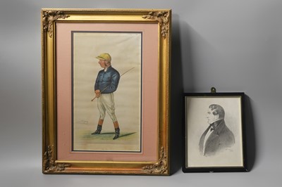 Lot 215 - SPY, framed print, "The Demon" 8 x 13"...