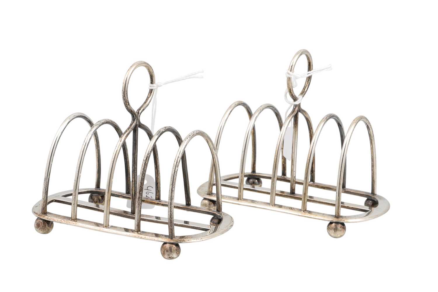 Lot 501 - A PAIR OF LATE VICTORIAN WIRE WORK TOAST RACKS,...