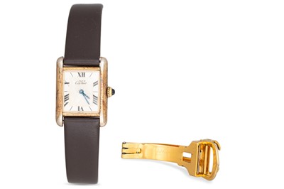 Lot 430 - A MUST DE CARTIER WRISTWATCH, on replacement...