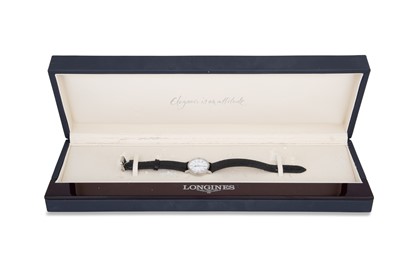 Lot 423 - A LADY'S LONIGNES WRISTWATCH, Roman numerals...