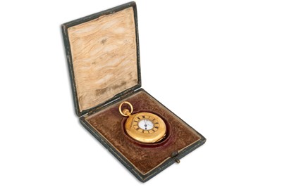 Lot 254 - AN EARLY 20TH CENTURY 18CT GOLD ANTIQUE HALF...