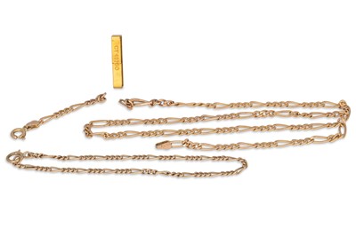 Lot 334 - A COLLECTION OF GOLD ITEMS, for recycling, 6.9 g.