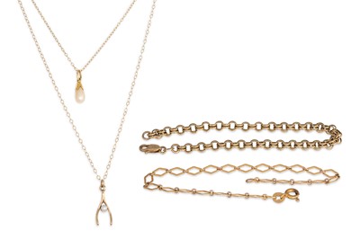 Lot 2 - A COLLECTION OF GOLD ITEMS; to include a...