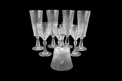 Lot 480 - A SET OF FOUR WATERFORD CRYSTAL CHAMPAGNE...