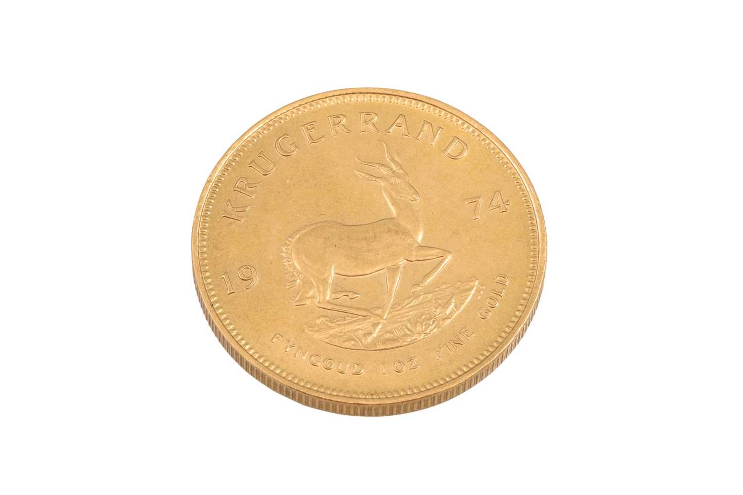 Lot 469 - A 1974 1 TROY KRUGERRAND GOLD COIN, 31.1 g....