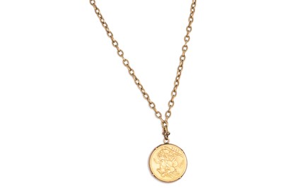 Lot 365 - A GEORGE V FULL GOLD SOVEREIGN ENGLISH COIN,...