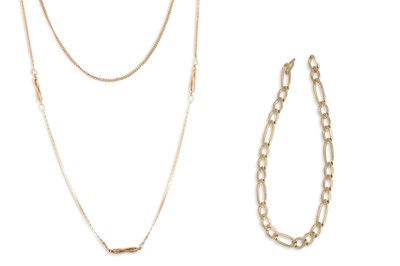 Lot 373 - VARIOUS GOLD ITEMS, chains etc., 12.5 g.