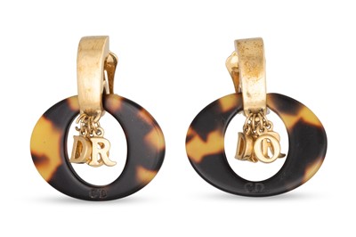 Lot 379 - A PAIR OF CHRISTIAN DIOR CLIP ON EARRINGS,...
