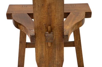 Lot 498 - A SET OF SIX TUAM CHAIRS, African wood, with...
