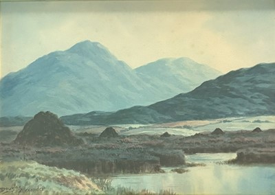 Lot 498 - DOUGLAS ALEXANDER RHA (1871-1945), mountain...