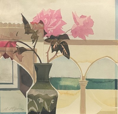 Lot 500 - M. MCGOVERN (IRISH CONTEMPORARY), 'Roses in a...