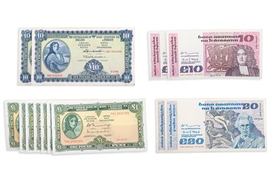 Lot 463 - A PAIR OF £10 LAVERY IRISH BANKNOTES, both 3.2....