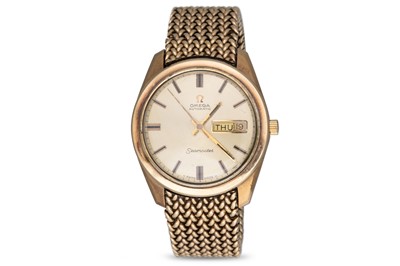 Lot 437 - A VINTAGE GOLD PLATED OMEGA SEAMASTER...