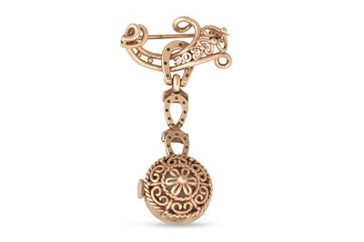 Lot 62 - A VINTAGE GOLD NURSE'S FOB WATCH, with...