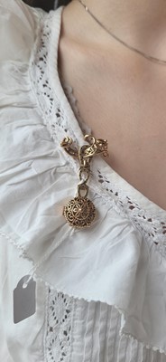 Lot 62 - A VINTAGE GOLD NURSE'S FOB WATCH, with...