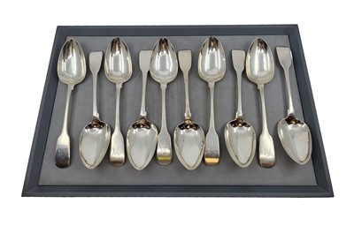Lot 441 - A QUANTITY OF GEORGE III ENGLISH SILVER TABLE...