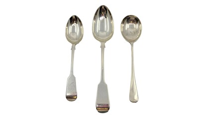 Lot 461 - A VICTORIAN SILVER SERVING SPOON, Exeter 1840,...