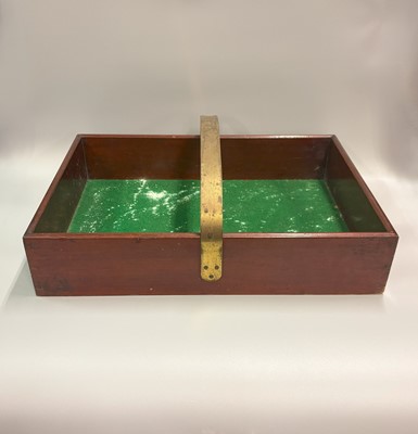 Lot 464 - AN ANTIQUE BUTLER'S TRAY, together with a...