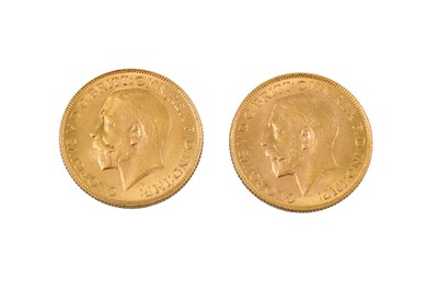 Lot 482 - A 1914 AND 1916 PAIR OF FULL GOLD SOVEREIGN...