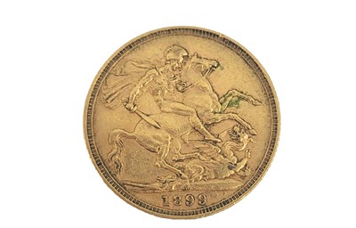Lot 399 - AN 1899 VICTORIA FULL GOLD ENGLISH SOVEREIGN...