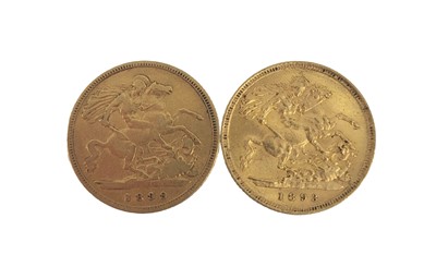 Lot 400 - A COLLECTION OF THREE GOLD  HALF ENGLISH...