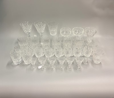 Lot 470 - A LARGE COLLECTION OF CUT CRYSTAL DRINKING...