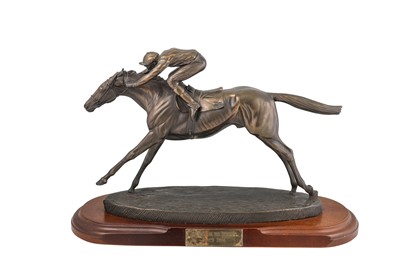 Lot 591 - TWO MODERN EQUINE HORSES; to include a mounted...
